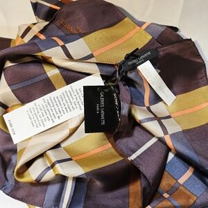 Galeries Lafayette Silk Scarf Tartan
